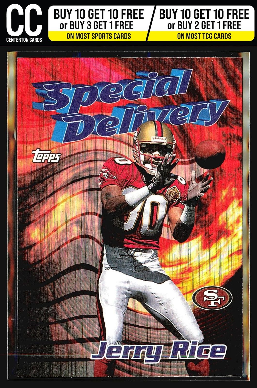 Jerry Rice 1997 Topps Chrome #5 Career Best Refractor San Francisco 49ers
