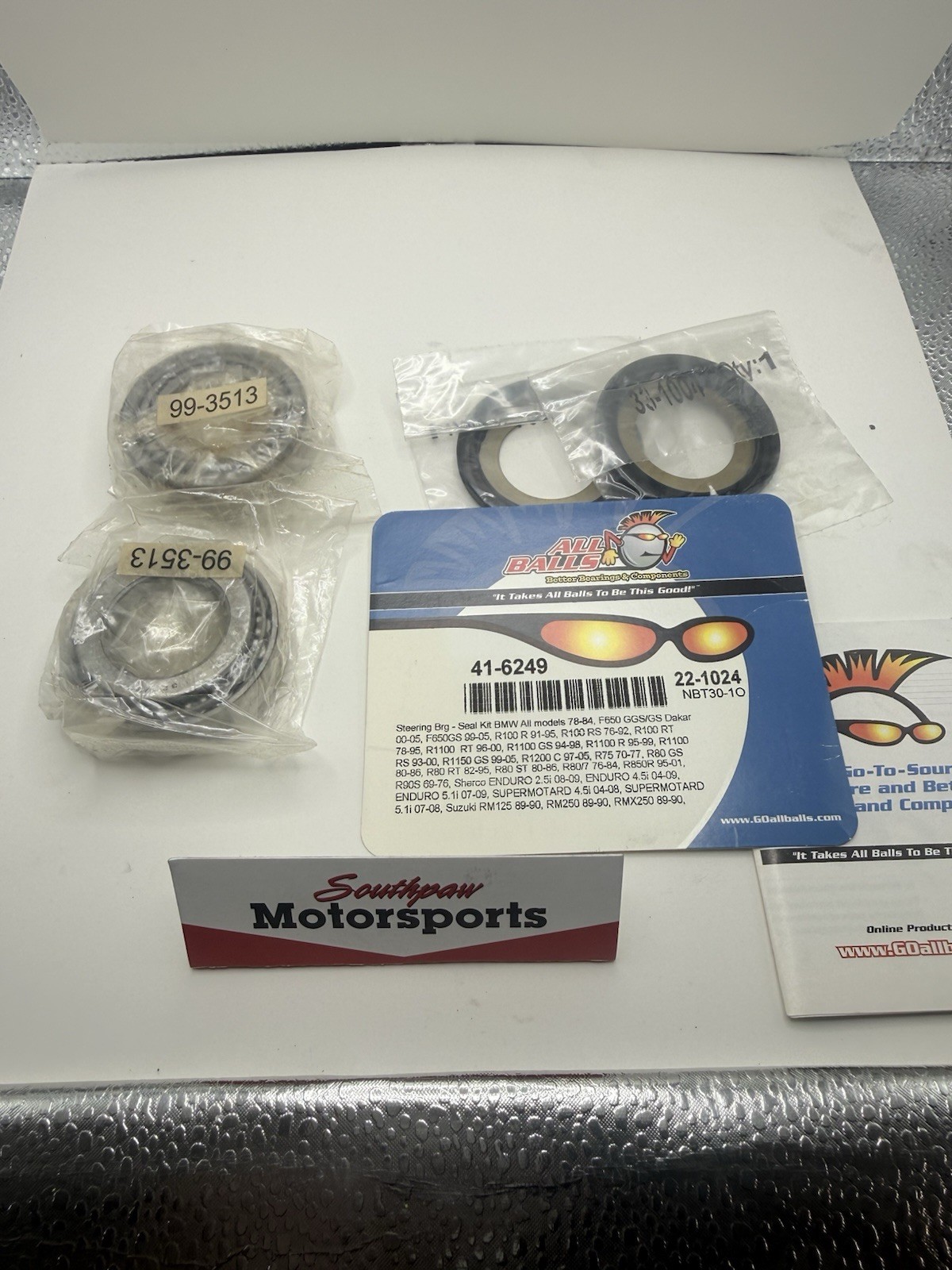 All Balls  41-6249 Steering Stem Bearing Kit 22-2024 (see Pictures For Fitment)