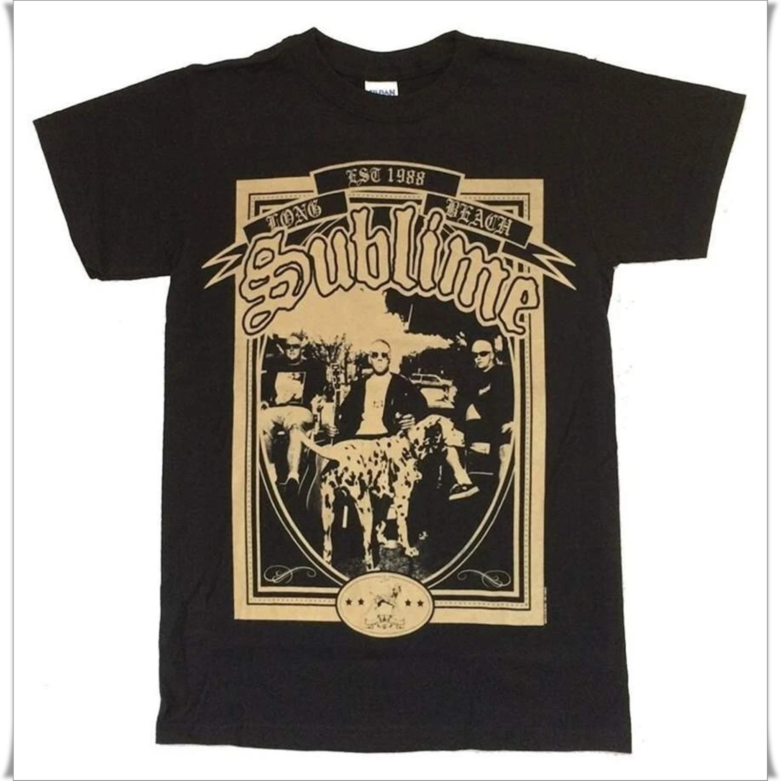 Sublime Long Beach Dalmatian Vintage Ska Punk Rock Band Graphic T-Shirt
