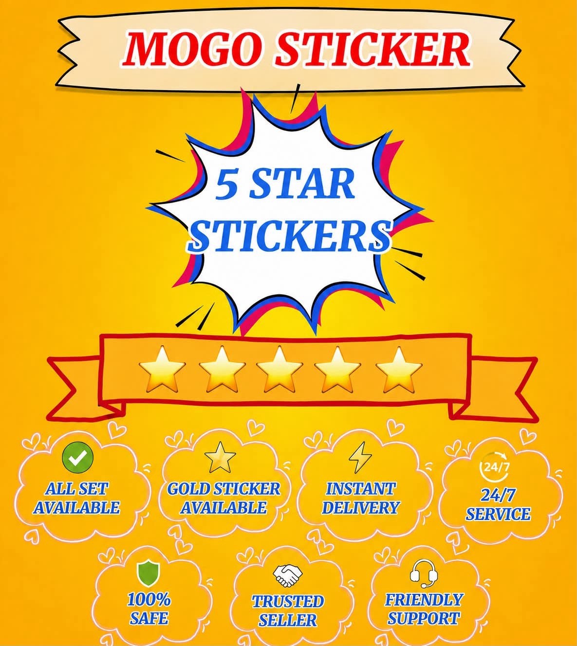 MOGO Stickers Go Monopoly Stickers Go 5⭐ - Fast & Safe Delivery MOGO