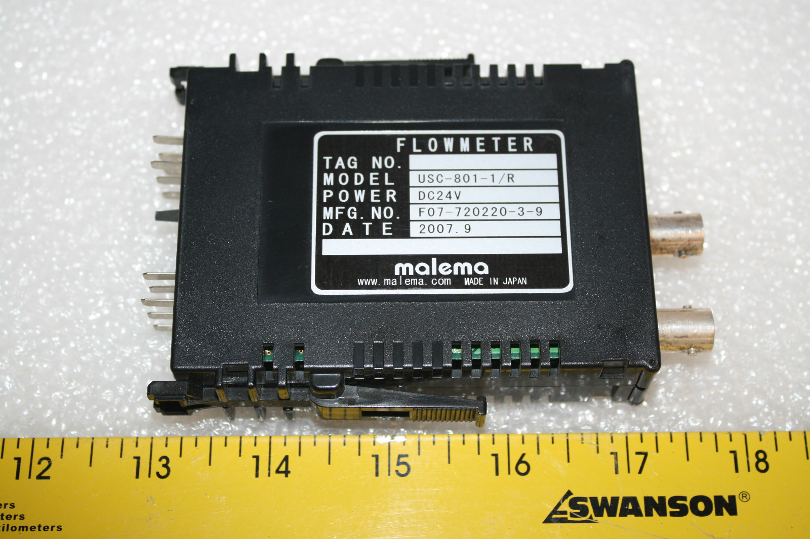 MALEMA USC-801-1/R Converter for Ultrasonic Flowmeter Tokyo Keiso F07-720220-3-9 MALEMA USC-801-1/R Converter for Ultrasonic Flowmeter Tokyo Keiso F07-720220-3-9