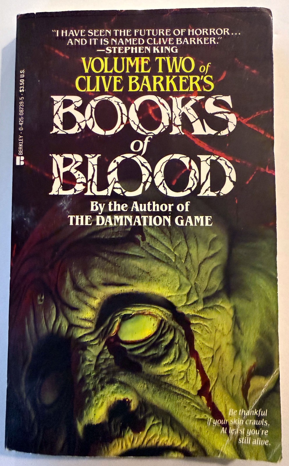 Clive Barker Books of Blood Volume Two Berkley Paperback 1986 Hell\'s Event+