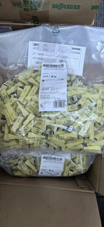 500 pcs WAGO 873-902 Luminaire Lumi-Nuts Disconnect Connector Lot of 500 500 pcs WAGO 873-902 Luminaire Lumi-Nuts Disconnect Connector Lot of 500
