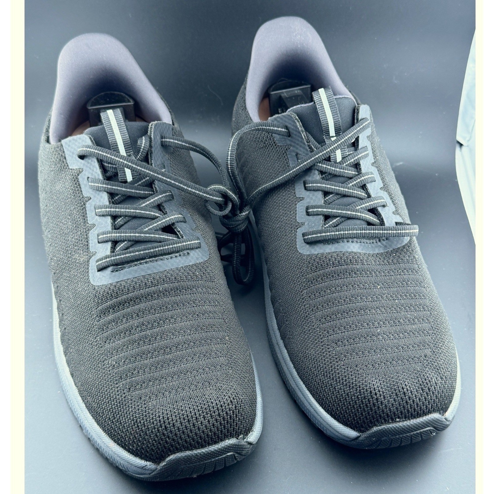 Orthofeet Edgewater-Athletic Shoes, Black Slip Resistant Sneaker,  Mens 9.5 D