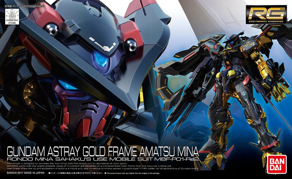 Bandai Hobby SEED Gundam Astray Gold Frame Amatsu Mina RG 1/144 Model Kit USA
