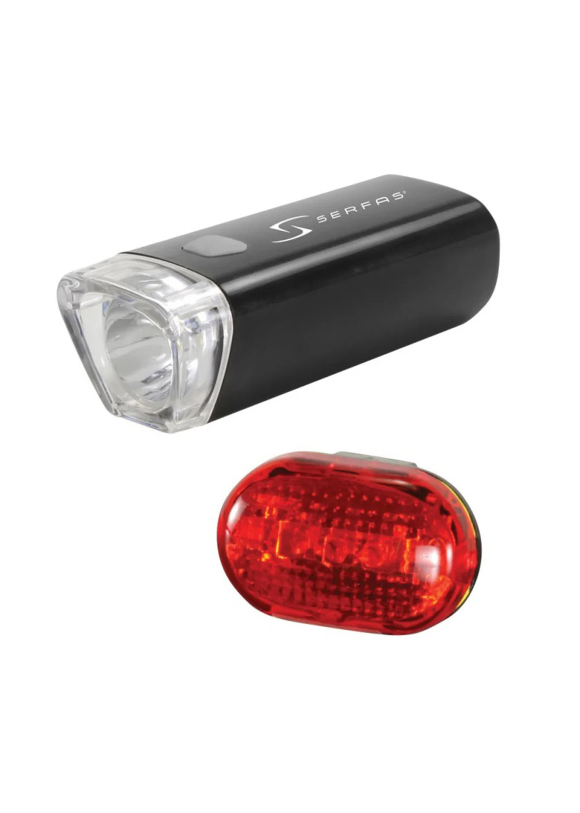 Serfas Starter Combo LED Cycling Headlight/Taillight Combo CP-N4/TL-415 Black Serfas Starter Combo LED Cycling Headlight/Taillight Combo CP-N4/TL-415 Black