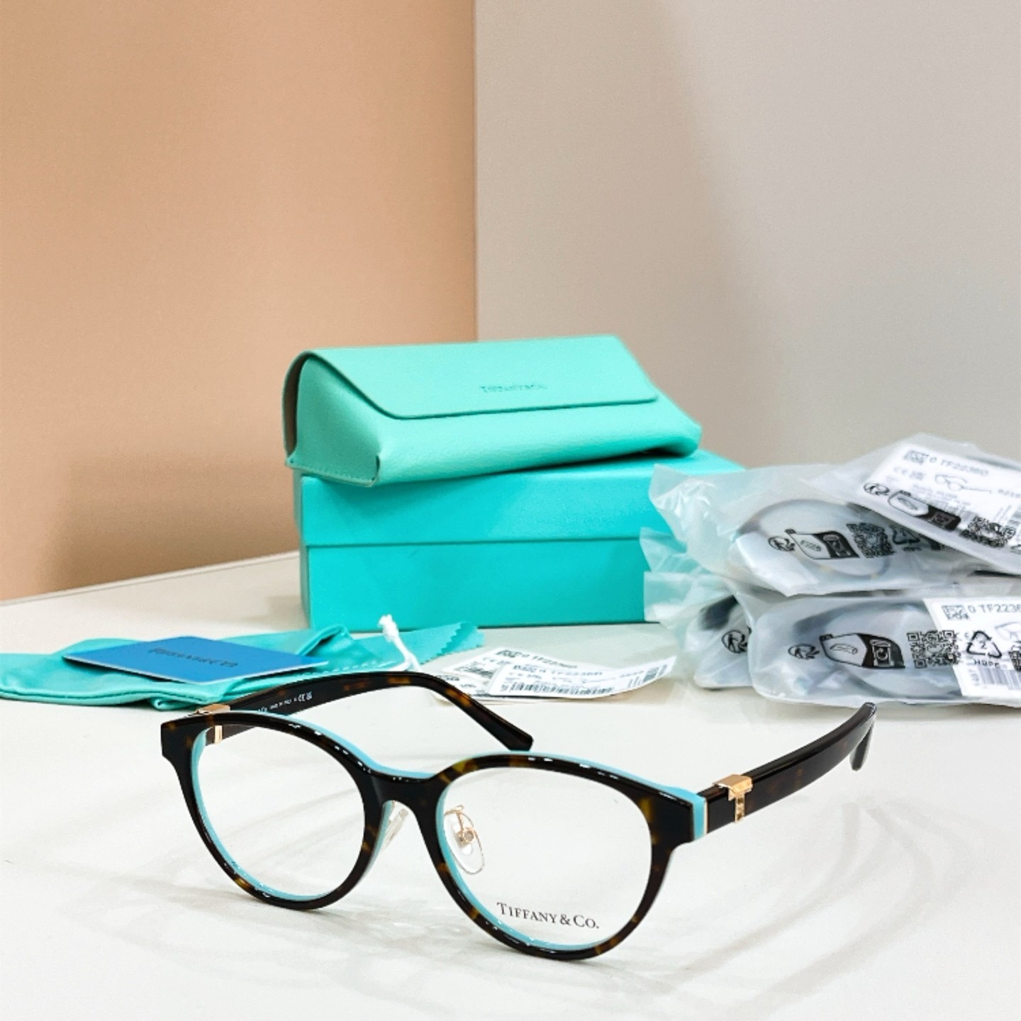 Tiffany TF2236D Women\'s Optical Frame 48-17-140 Tortoise Acetate