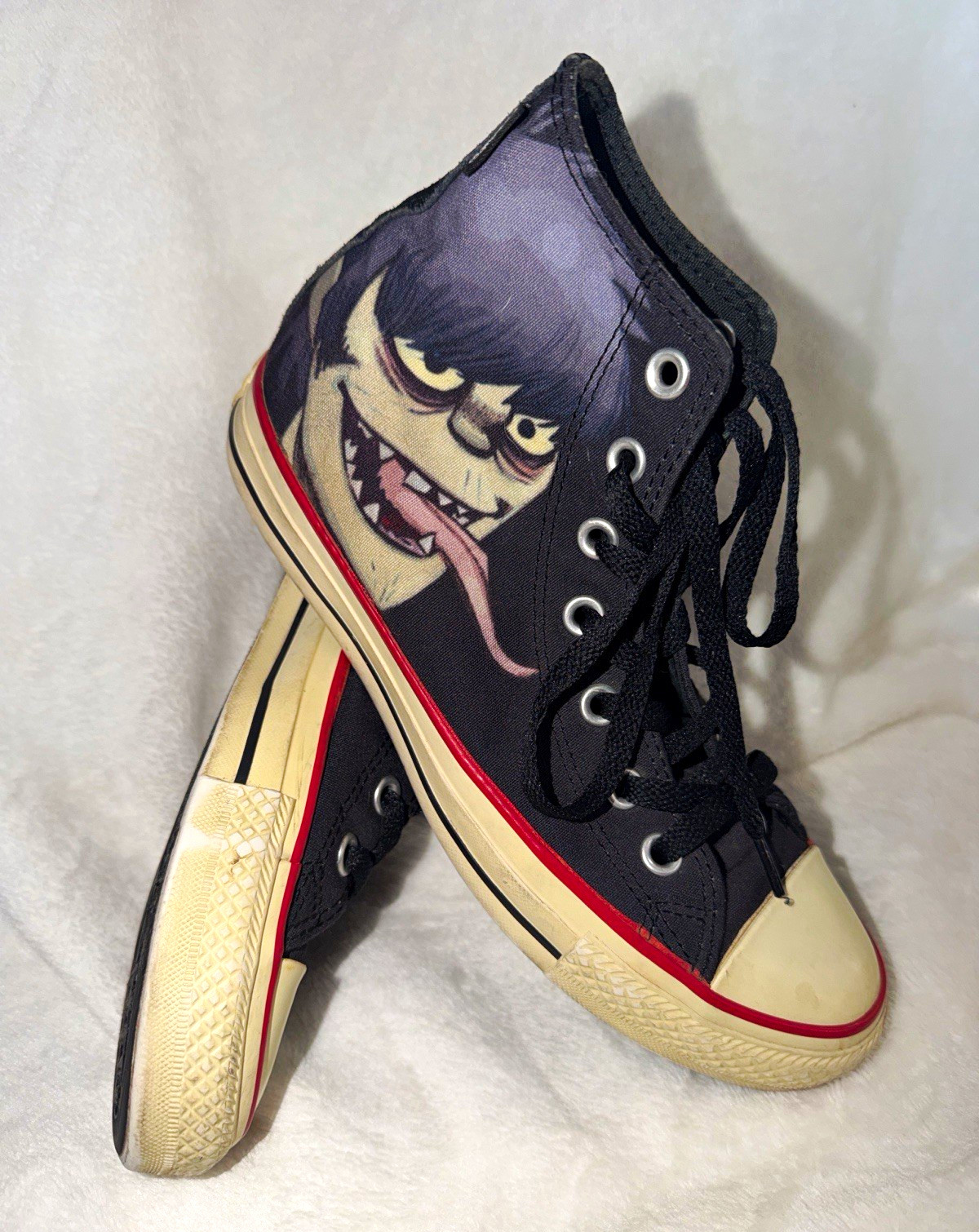 Rare 2012 Converse x Gorillaz Murdoc Chuck Taylor High Top Unisex Shoes M5 W7