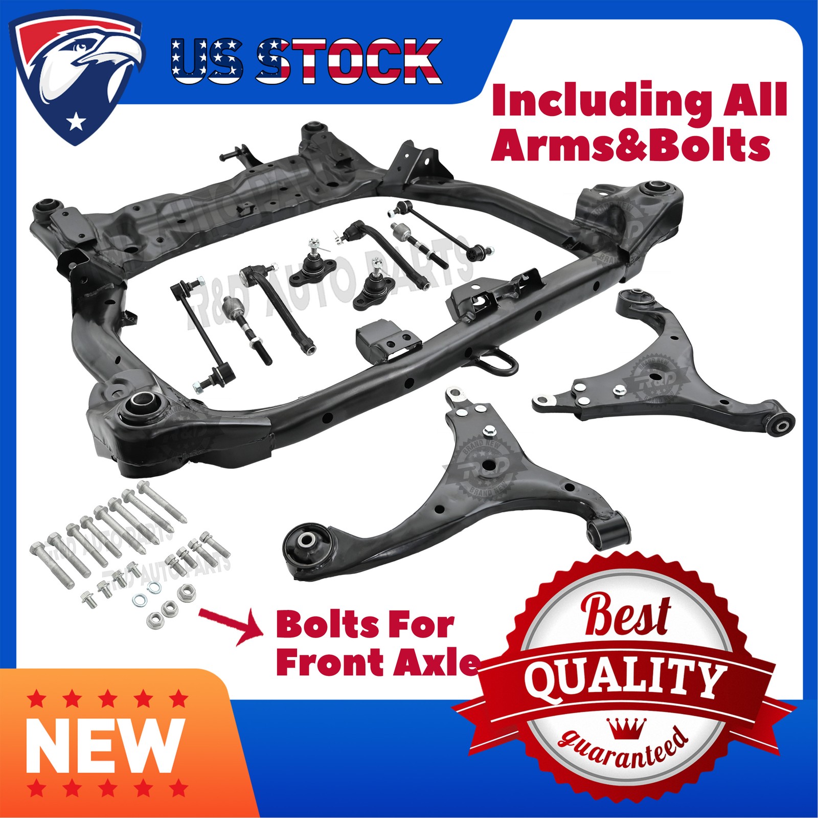 New Front Subframe Crossmember for Hyundai Elantra 2007-2010 With Arms&Bolts New Front Subframe Crossmember for Hyundai Elantra 2007-2010 With Arms&Bolts