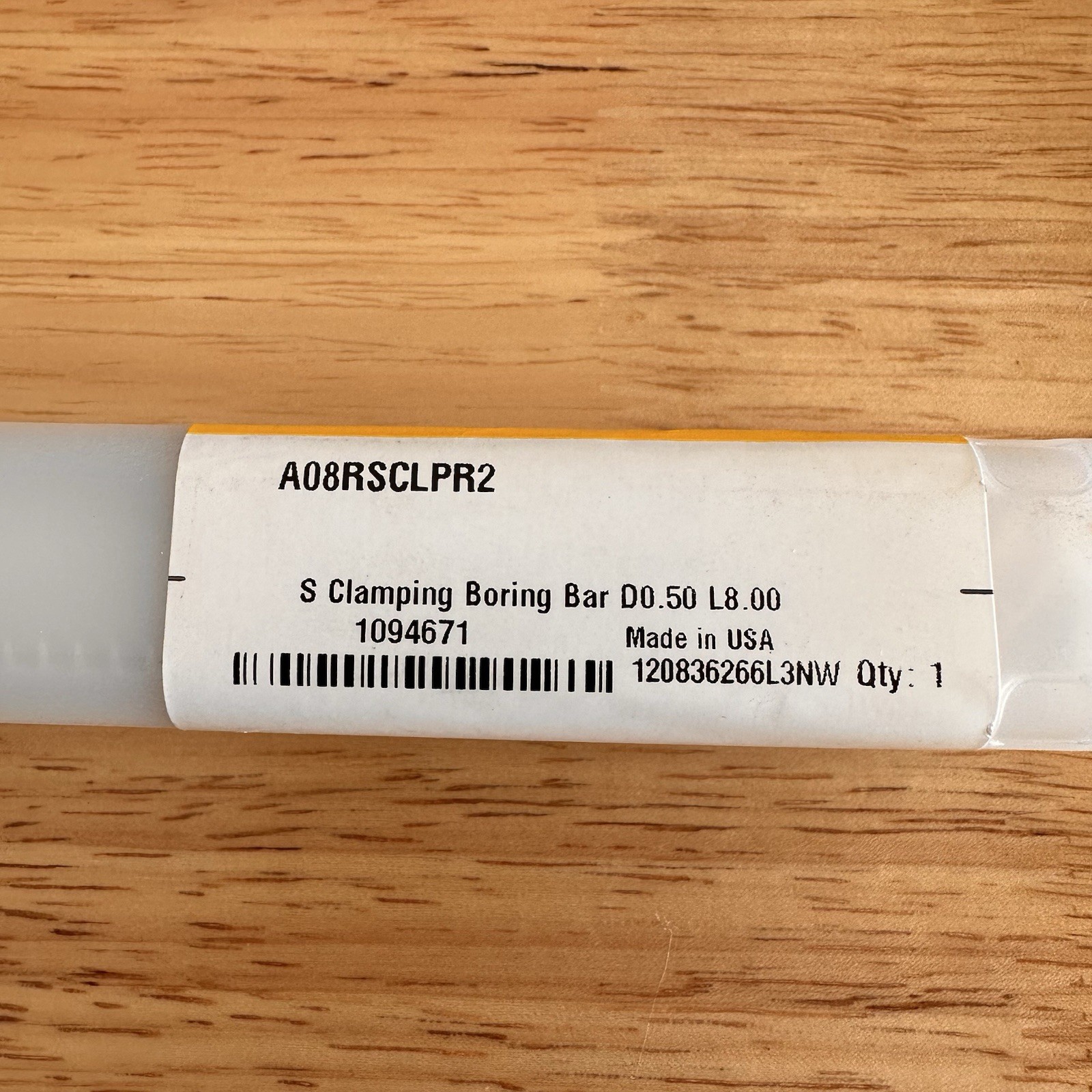 Kennametal A08RSCLPR2, 1/2” Shank .6” Min Bore 80 Deg HSS Boring Bar Kennametal A08RSCLPR2, 1/2” Shank .6” Min Bore 80 Deg HSS Boring Bar