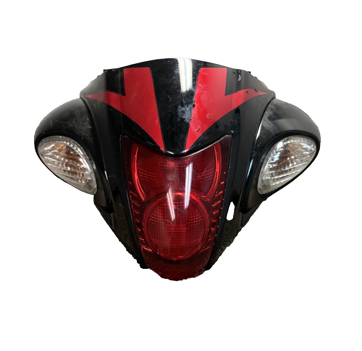 08-20 Suzuki Hayabusa GSX1300R Rear Tail Fairing Lights Seat Cowl Black Red