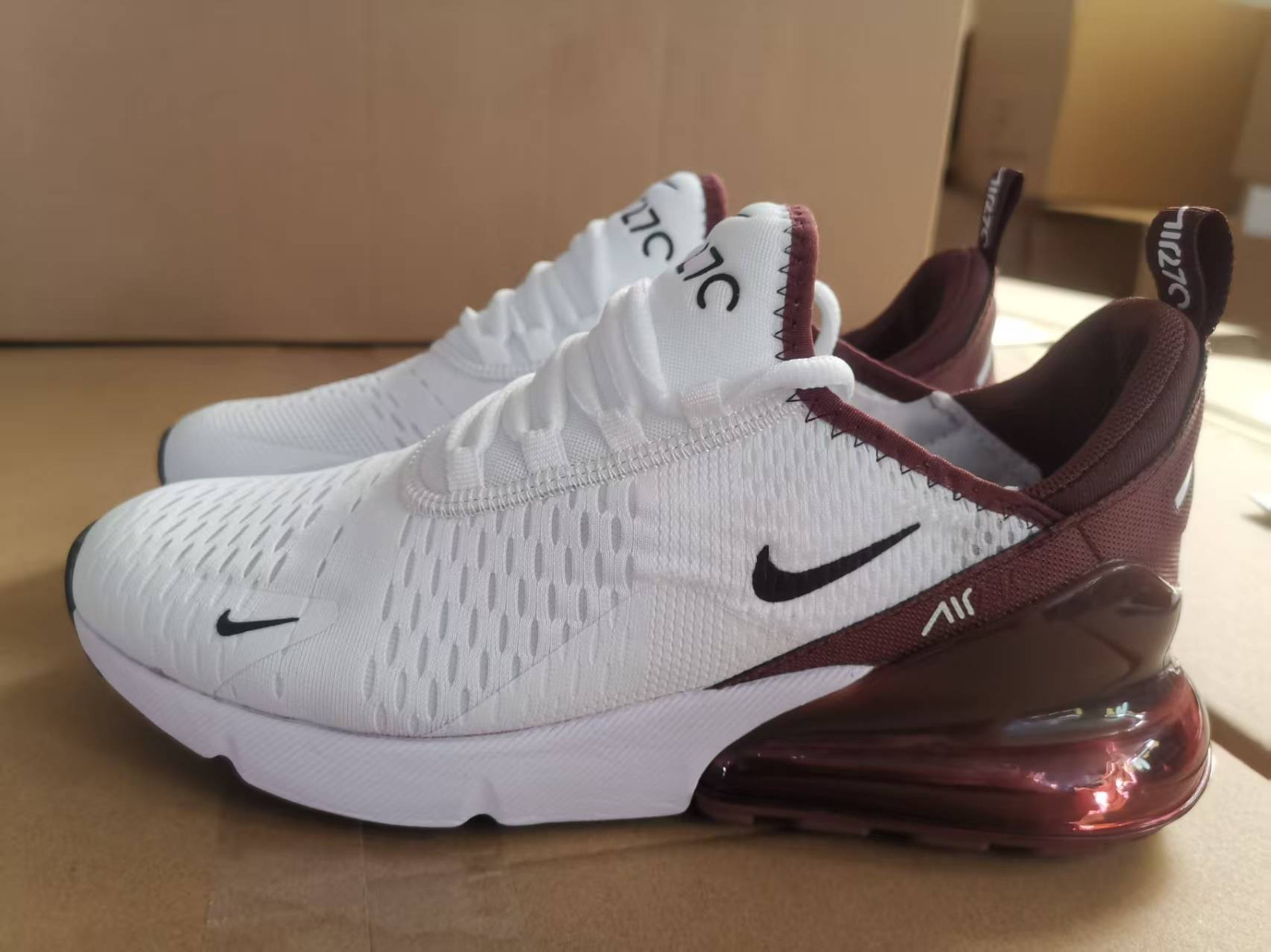 Nike Air Max 270 FN6858‑681 White Night Maroon Men’s Sneakers