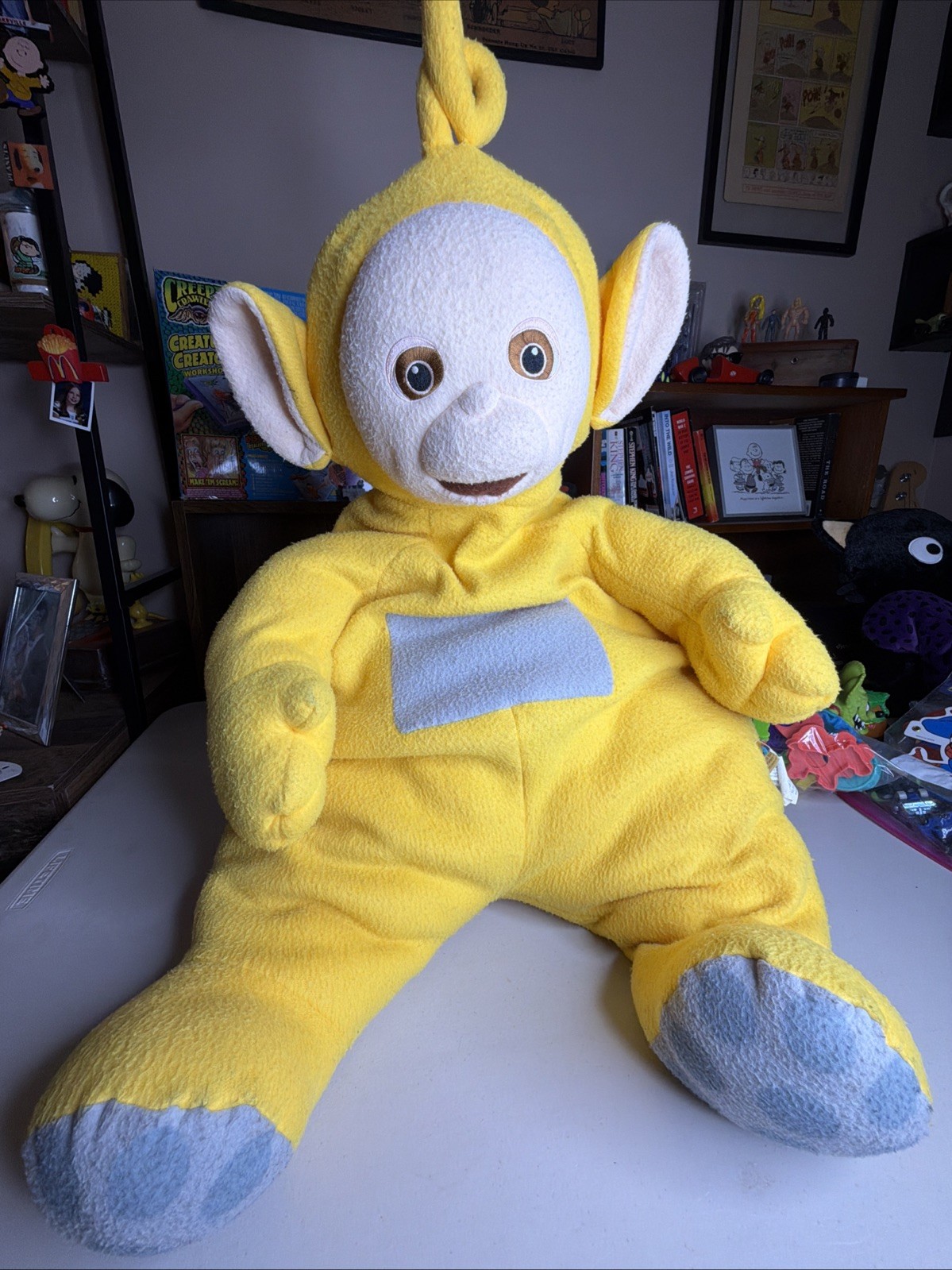 1998 Large Teletubbie Plush Doll Laa-Laa Stuffed Toy 34 Inches Tall 1998 Large Teletubbie Plush Doll Laa-Laa Stuffed Toy 34 Inches Tall