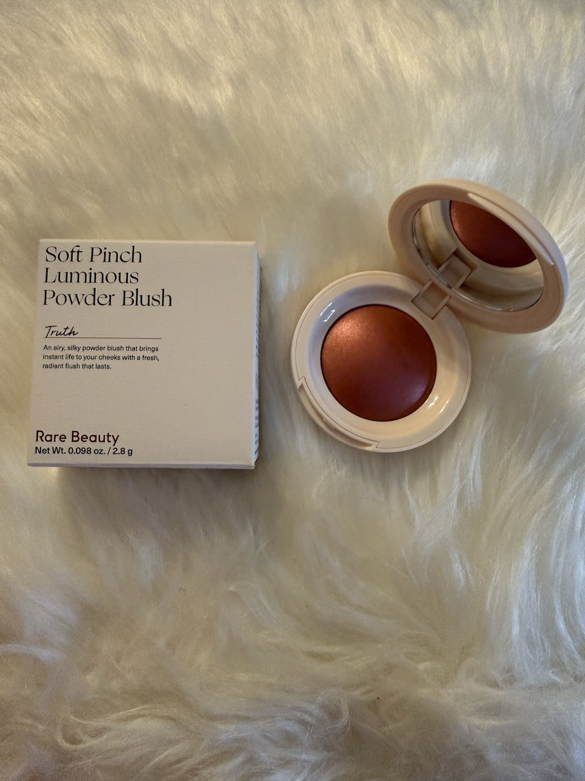 Rare Beauty Soft Pinch Luminous Powder Blush Shade Truth 2.8 g/0.098 oz NIB