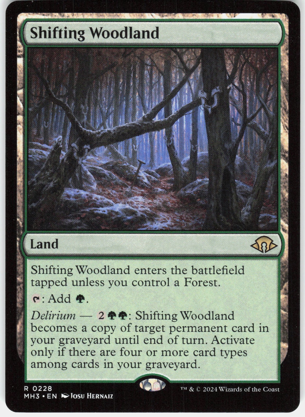 Shifting Woodland - Modern Horizons 3 - #228 - Near Mint