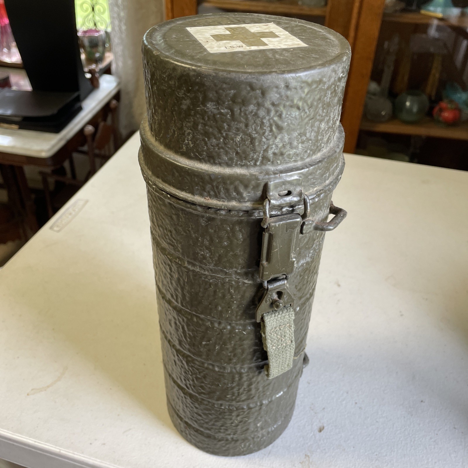 WW2 Era First Aid Kit With Original Box with Contents, military first aid Rare WW2 Era First Aid Kit With Original Box with Contents, military first aid Rare