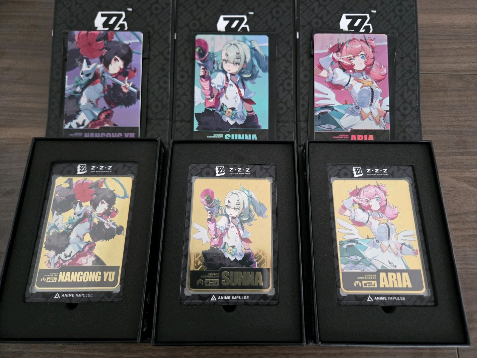 Zenless Zone Zero Anime Impulse Sunna Aria Nangong Angels of Delusion Metal Card