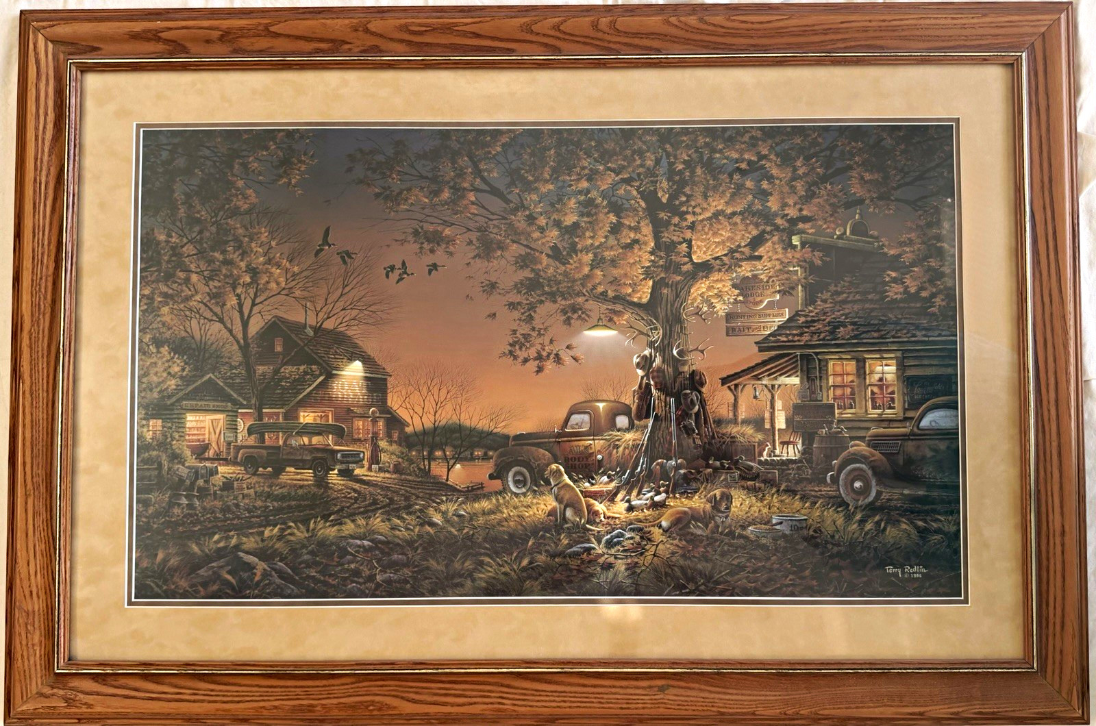 Terry Redlin Twilight Time Limited Ed Numbered Lithograph Print Framed COA Terry Redlin Twilight Time Limited Ed Numbered Lithograph Print Framed COA