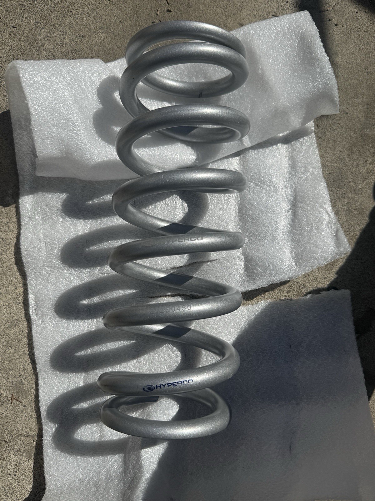 Hyperco Hypercoil 12” X 3” 1812E0450 Silver Coilover Spring Hyperco Hypercoil 12” X 3” 1812E0450 Silver Coilover Spring