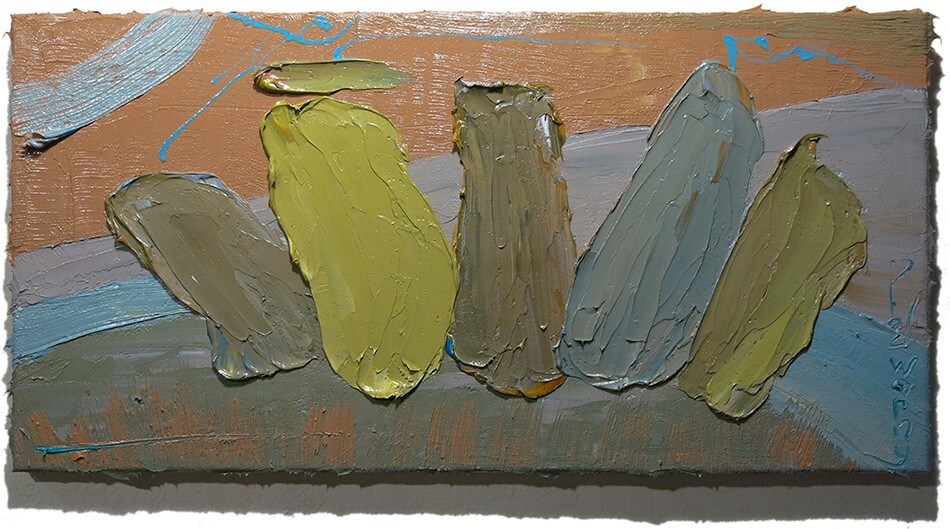 ORIGINAL OIL█PAINTING█VINTAGE█IMPRESSIONISM█ART REALIST SIGN ABSTRACT LANDSCAPE