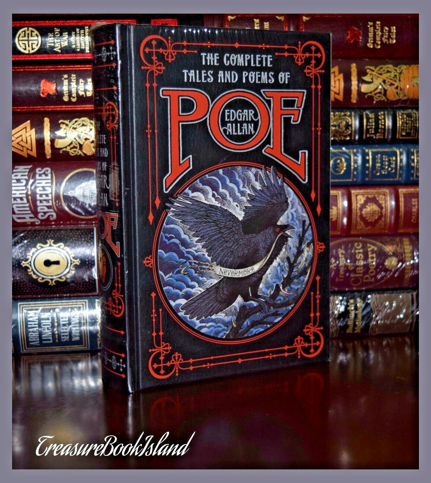 NEW COMPLETE TALES & POEMS by EDGAR ALLAN POE Sealed Leather Bound Collectible