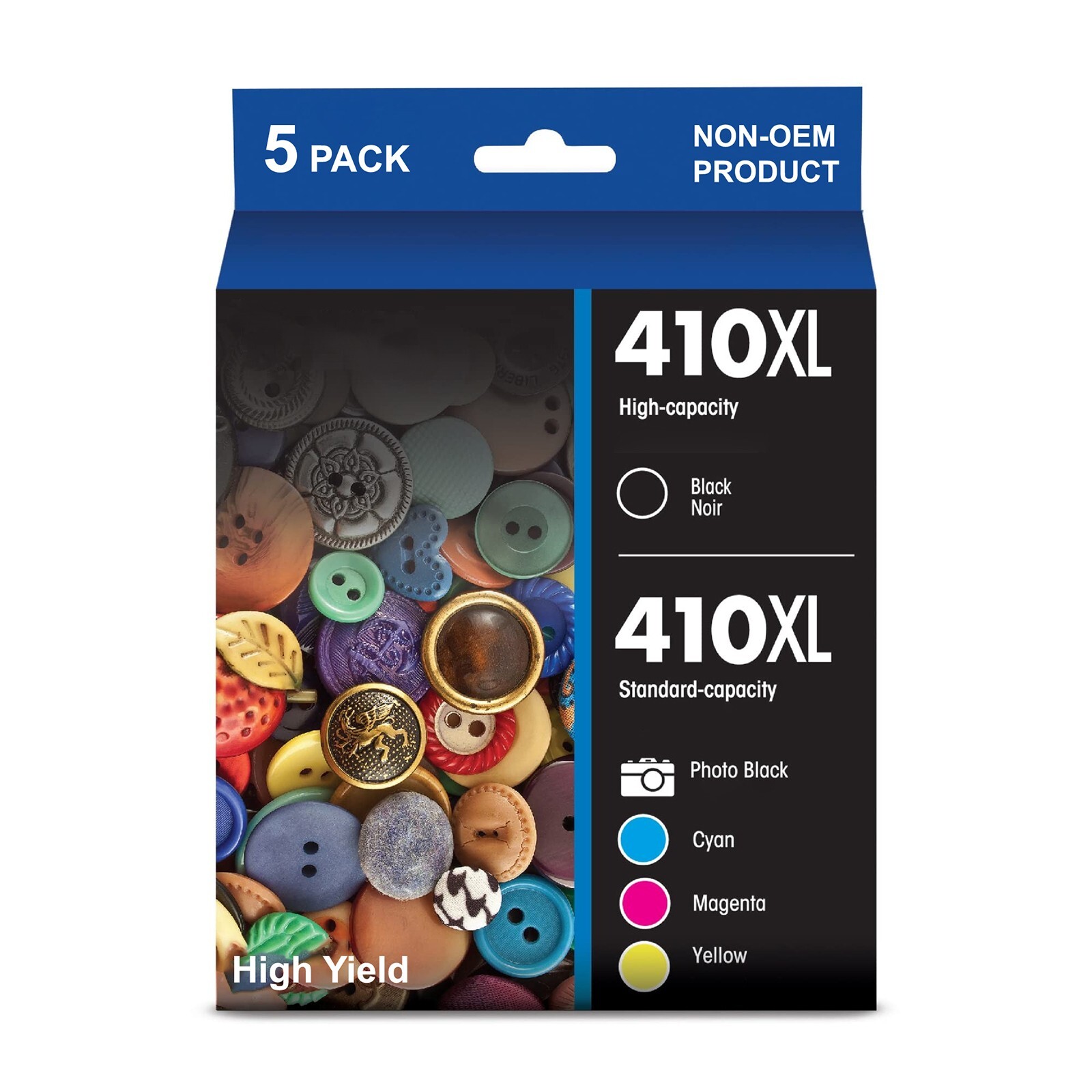 5PK 410XL T410XL Ink For Epson Expression Home XP-830 XP-630 XP-7100 XP530 XP635 5PK 410XL T410XL Ink For Epson Expression Home XP-830 XP-630 XP-7100 XP530 XP635