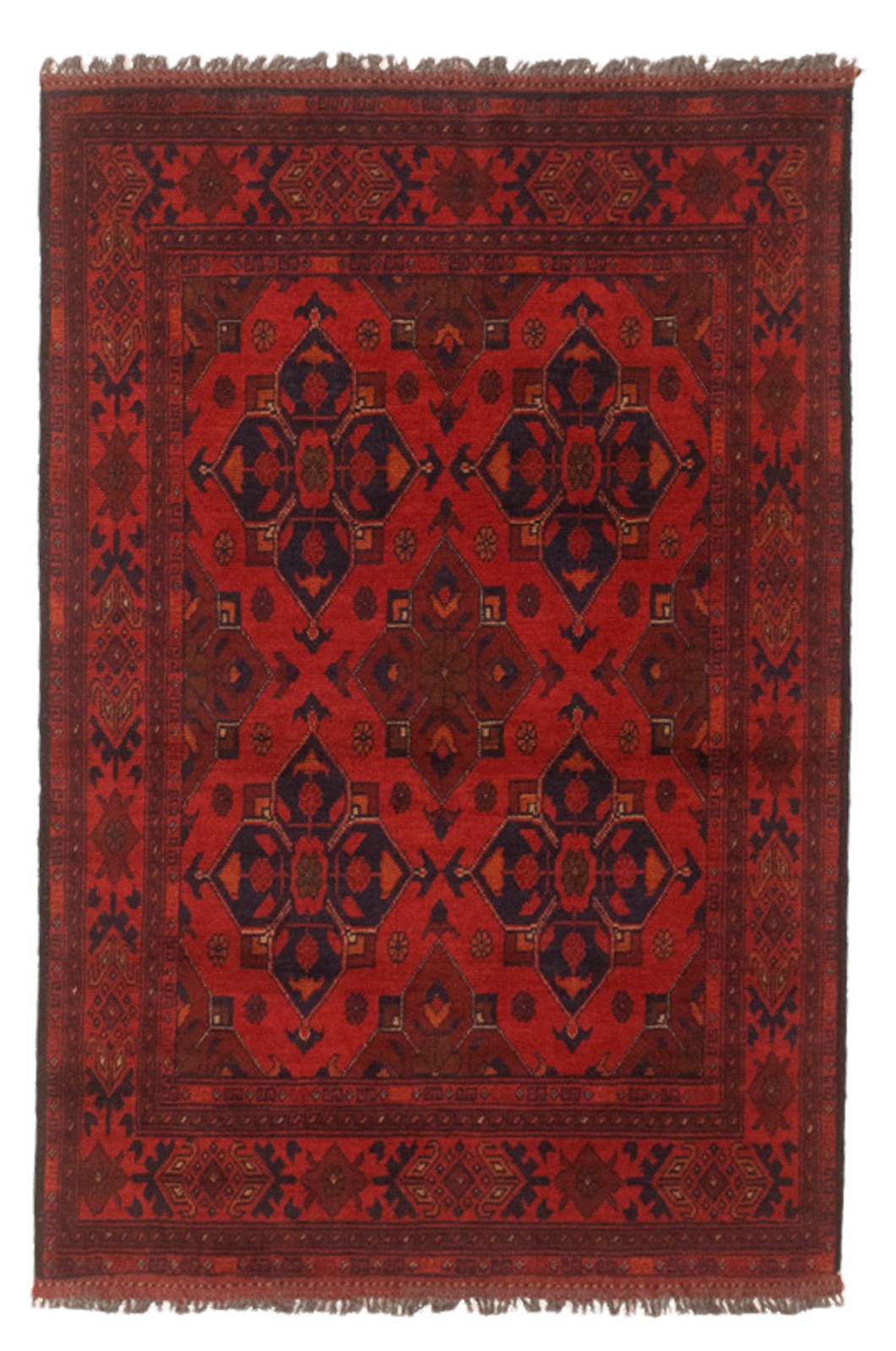 Vintage Traditional Hand-Knotted Area Rug 3\'3\