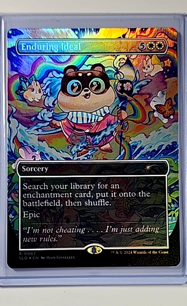 2024 MTG Magic the Gathering Secret Lair Borderless Foil #887 Enduring Ideal