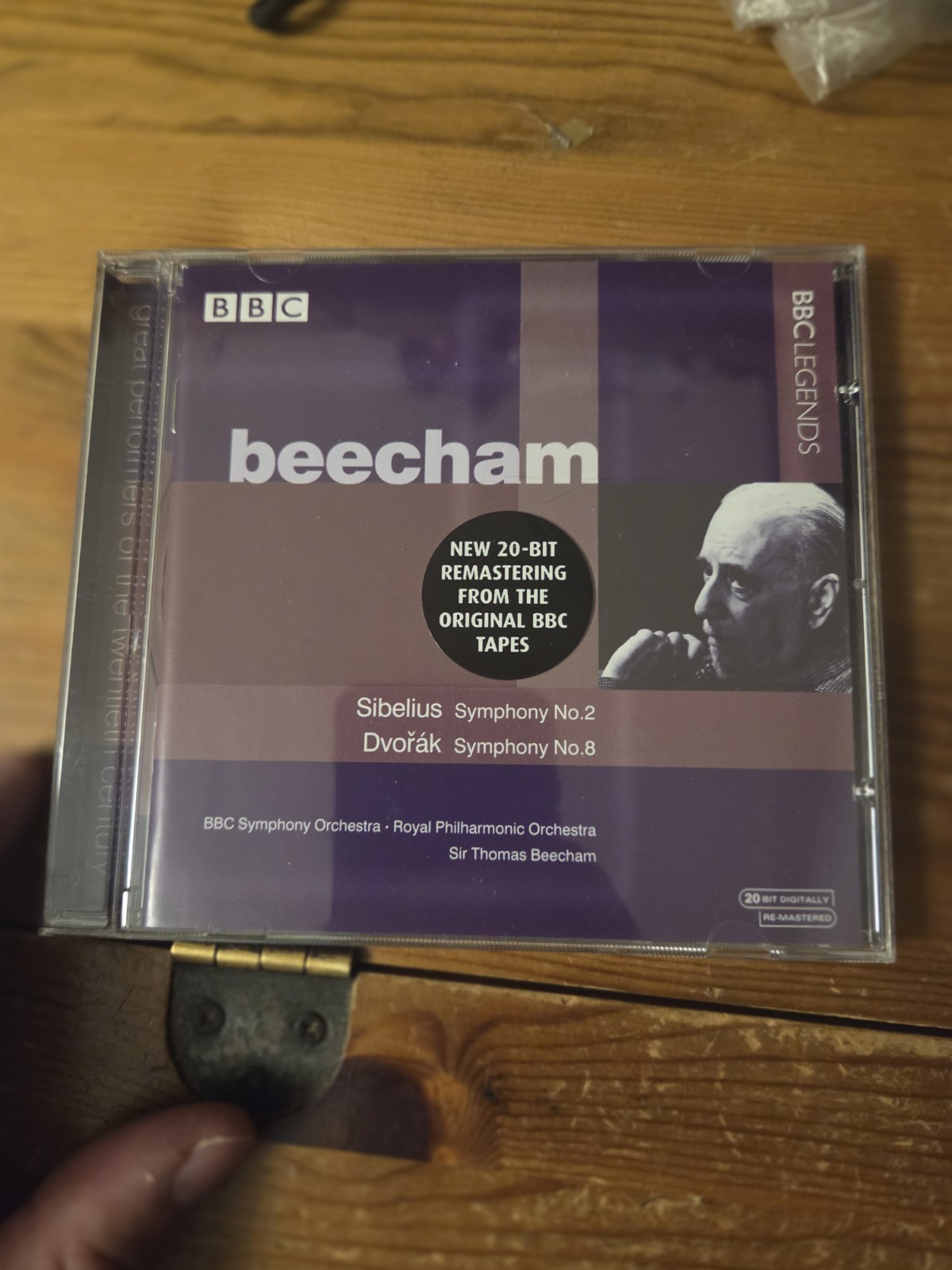 BBC Legends CD Beecham Sibelius Symphony No 2 Dvorak Symphony No 8 NEW Sealed