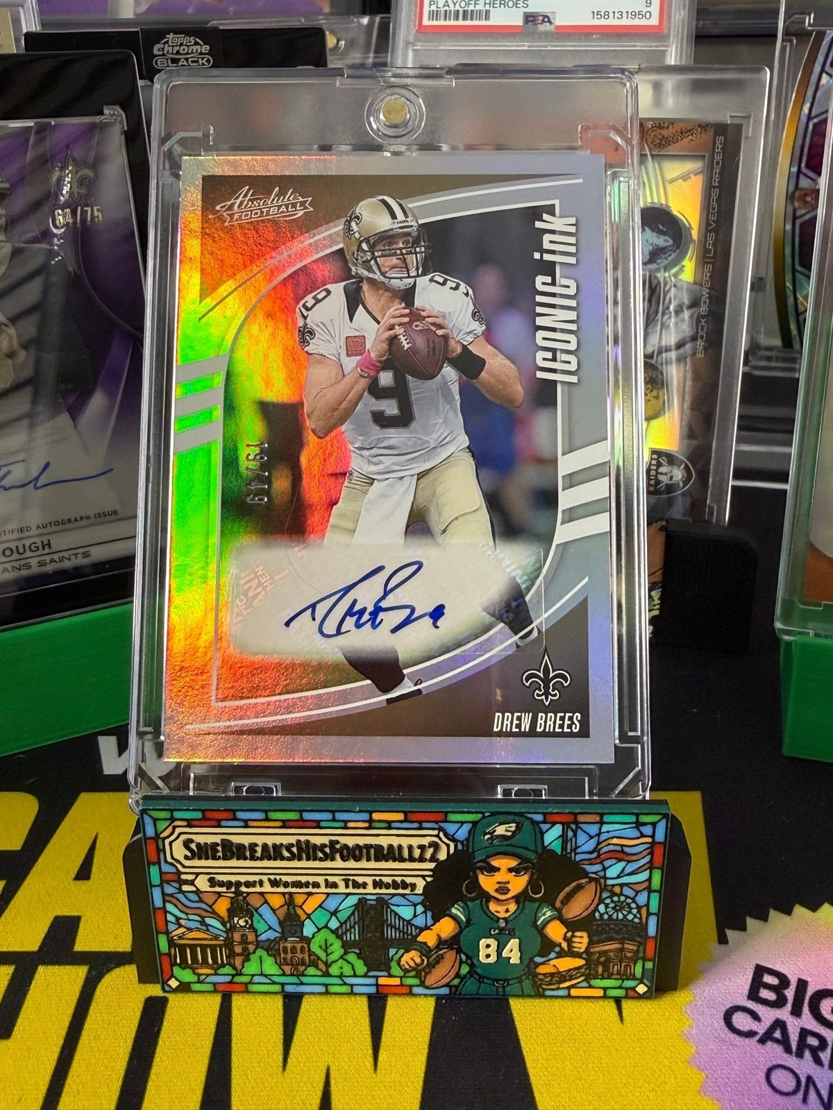 2025 Panini Absolute Drew Brees Iconic Ink Auto /49 Saints NFL 2025 Panini Absolute Drew Brees Iconic Ink Auto /49 Saints NFL