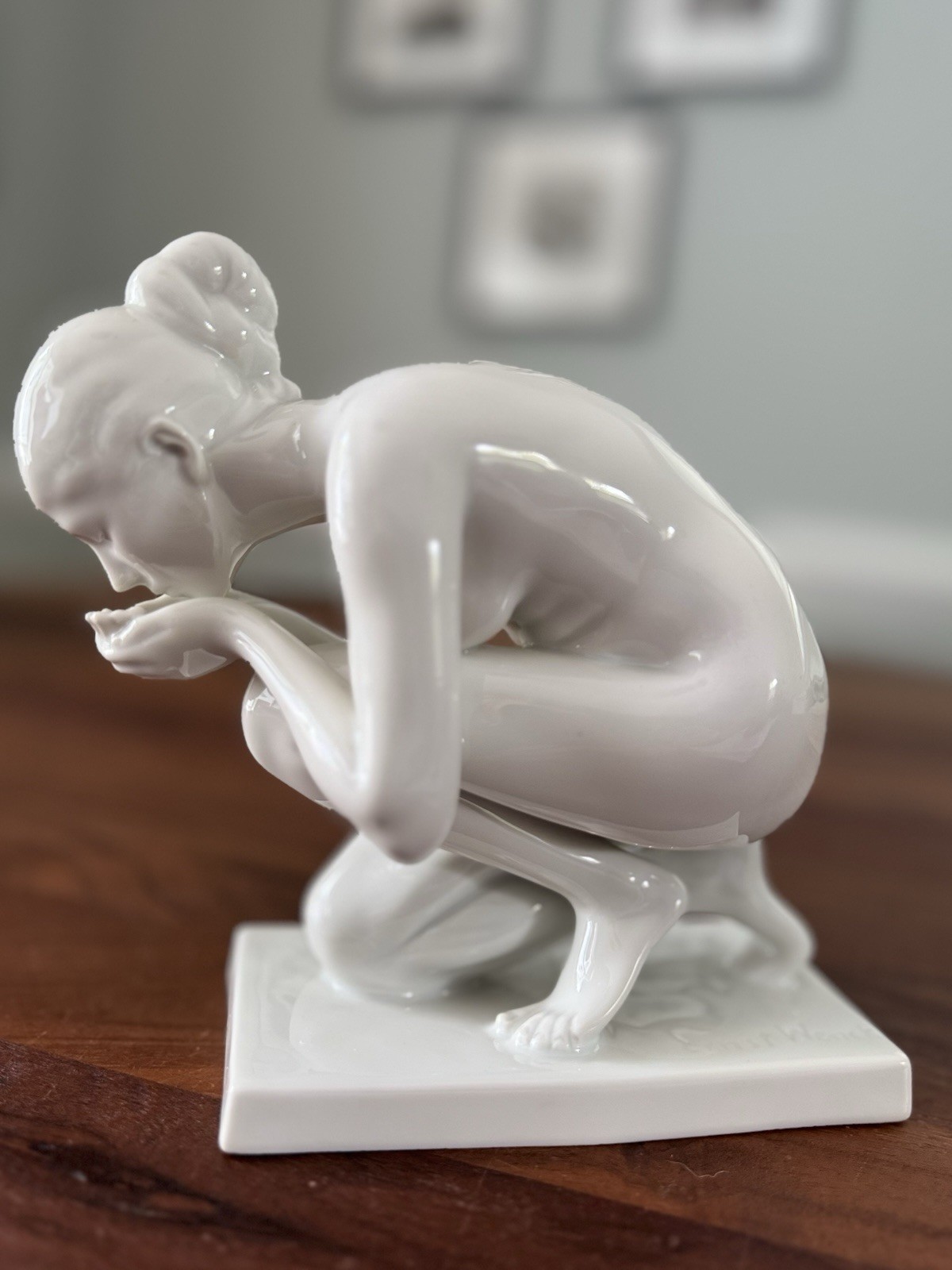 Vtg Rosenthal Ernst Wenck Porcelain Nude Woman Sculpture The Drinker 1920s Selb Vtg Rosenthal Ernst Wenck Porcelain Nude Woman Sculpture The Drinker 1920s Selb