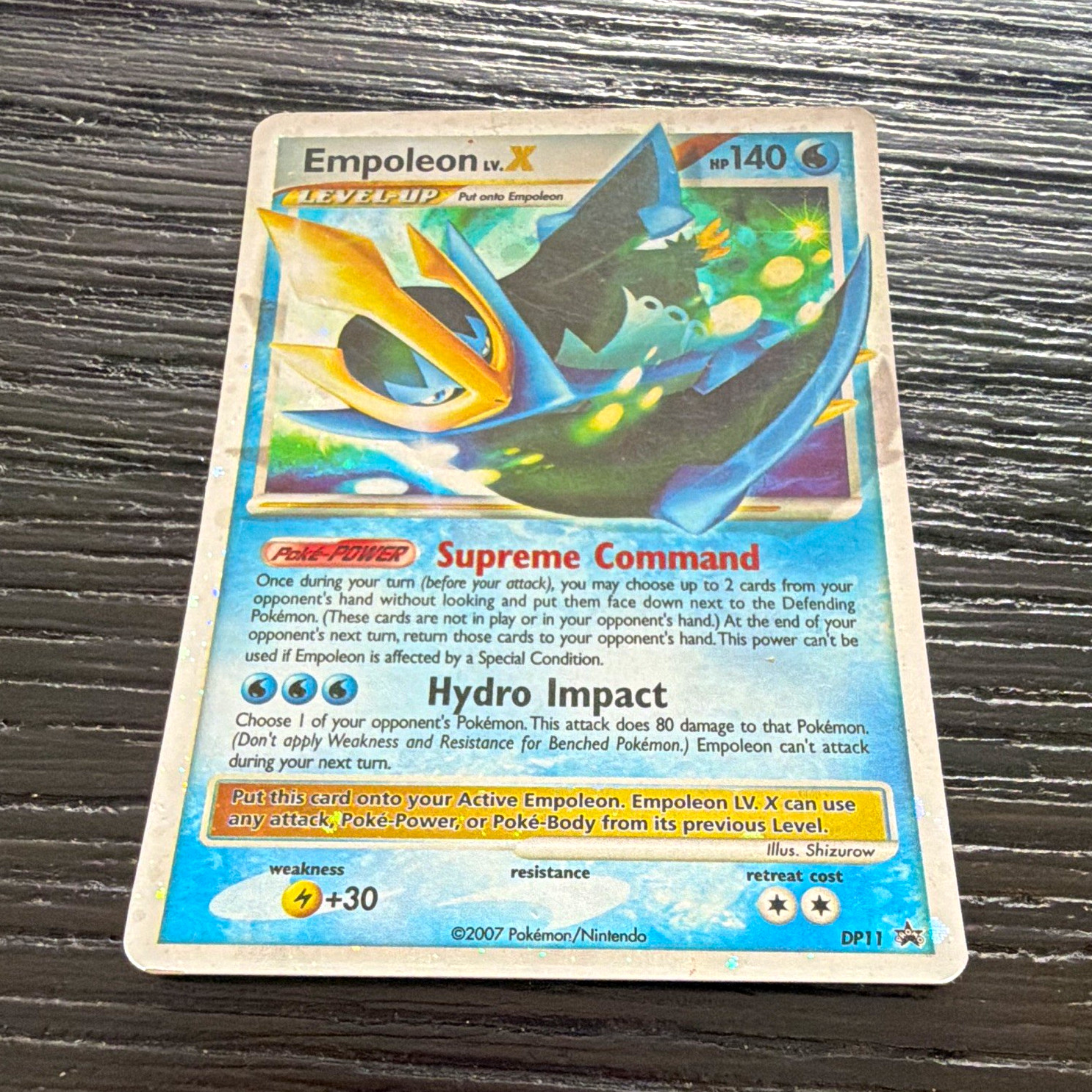 Pokémon Company Empoleon LV.X DP11 Promo Holo Level Up 140 HP English 2007 Pokémon Company Empoleon LV.X DP11 Promo Holo Level Up 140 HP English 2007
