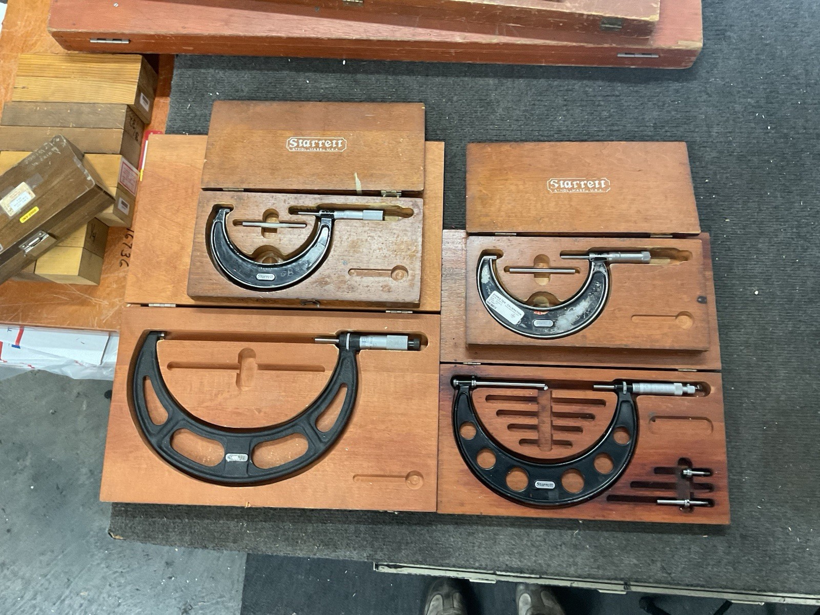 Lot of 4 Starrett Micrometers No 436 225 2-8