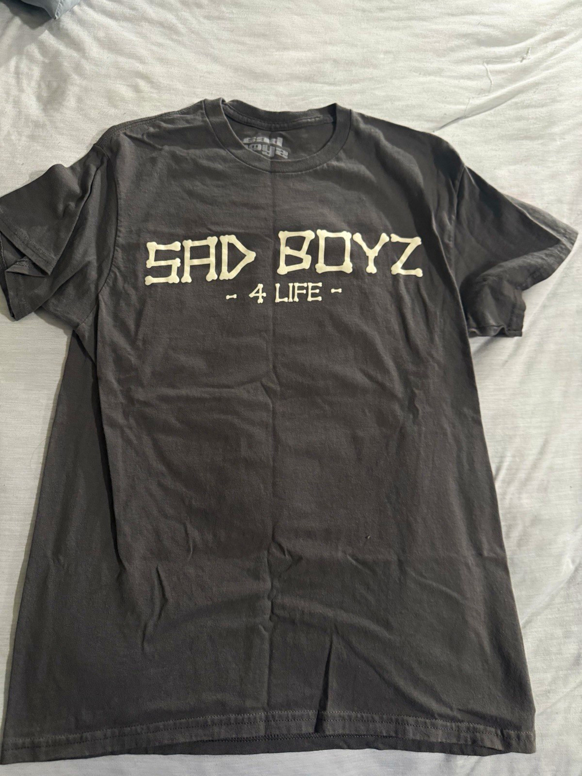 Sad Boyz 4 Life Graphic Gray Tee Men\'s M Cotton Crew
