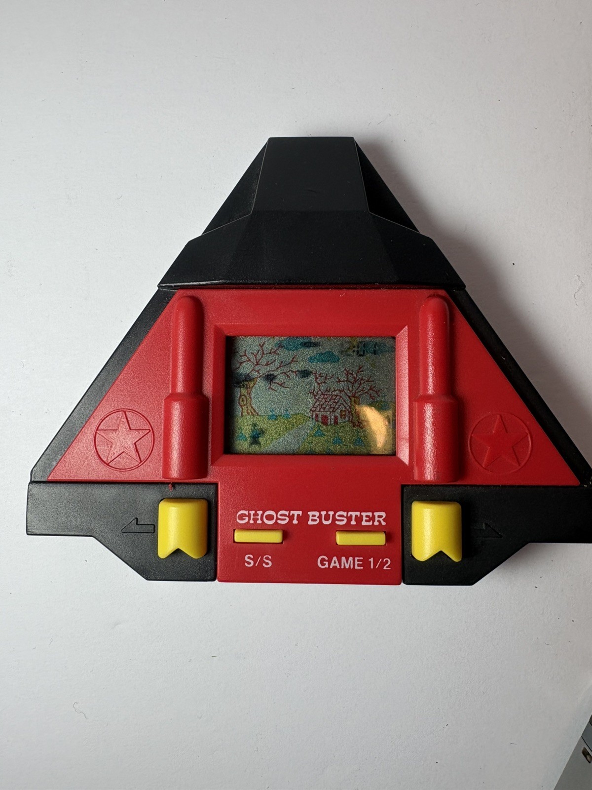 Rare 1980s Ghost Buster LCD Electronic Handheld Tabletop Game Working