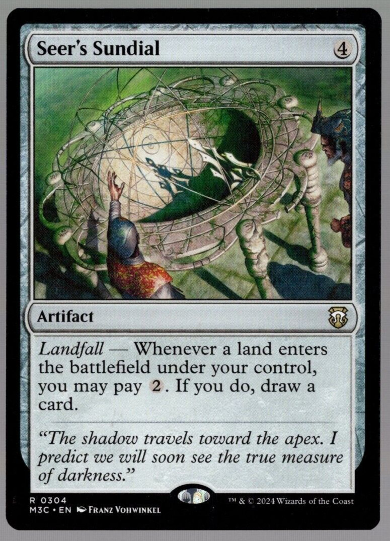 (x4) Seer\'s Sundial 0304 Playset Non Foil Rare Modern Horizons 3 MTG NM