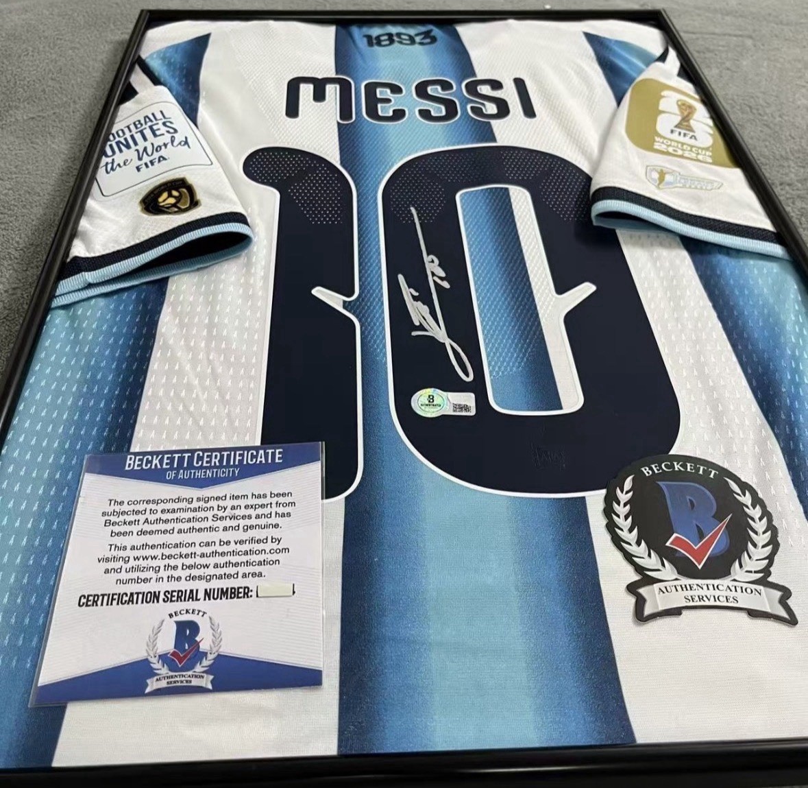 Lionel Messi Signed Argentina 2026 World Cup Jersey - Beckett Authenticated COA