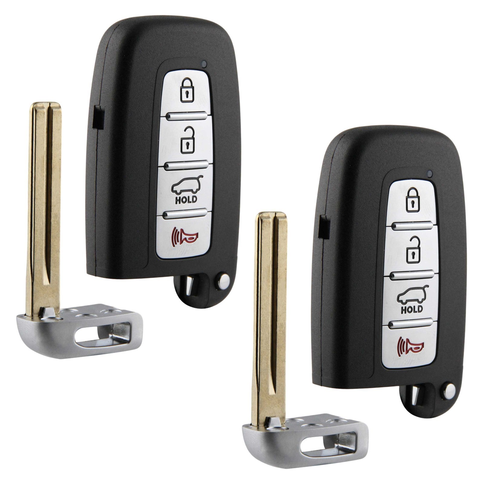 2 For 2010-2013 Hyundai Tucson Remote Key Fob 4-Button Replacement SY5HMFNA04