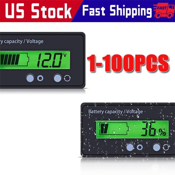 12V/24V/36/48V Battery Status Charge LCD Digital Indicator Monitor Meter Gauge 12V/24V/36/48V Battery Status Charge LCD Digital Indicator Monitor Meter Gauge
