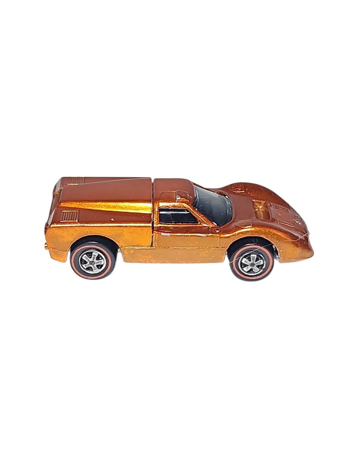 Vintage 1967 Hot Wheels Redline Orange Ford J Car USA Very Nice 1:64 Scale