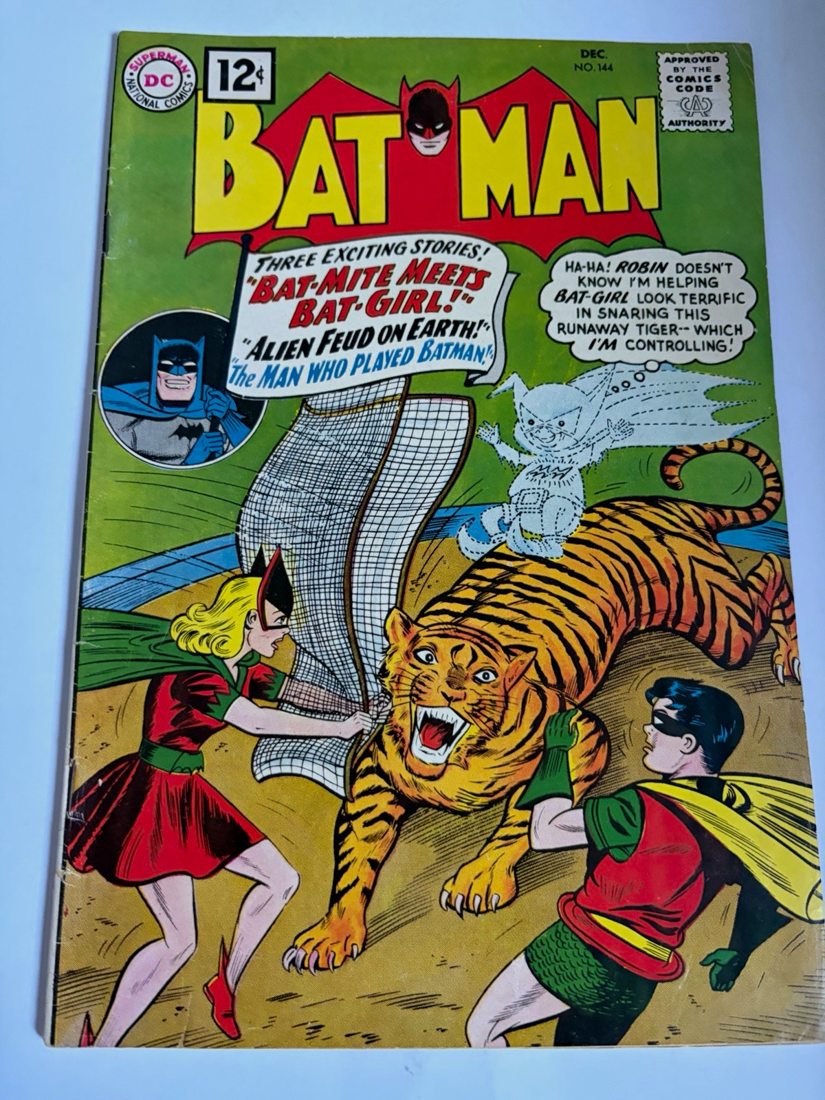 Batman #144 (DC Comics 1961) Batman/Robin/Batgirl/Bat-Mite Silver Age