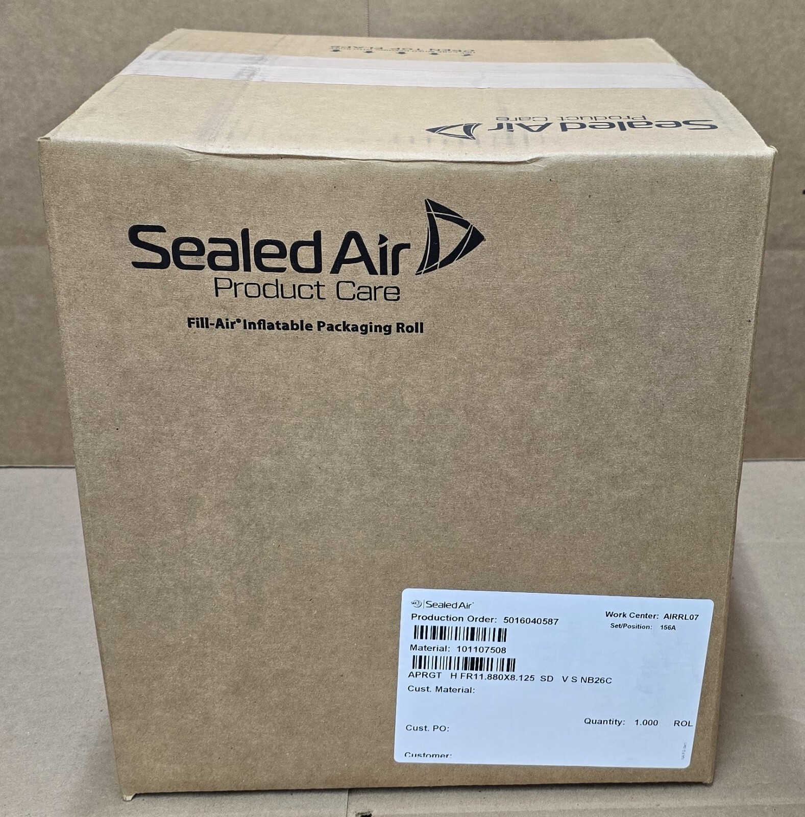 SEALED AIR AirPouch EarthAware 12 X 8 Air Packaging Roll 2600 length # 101107508 SEALED AIR AirPouch EarthAware 12 X 8 Air Packaging Roll 2600 length # 101107508