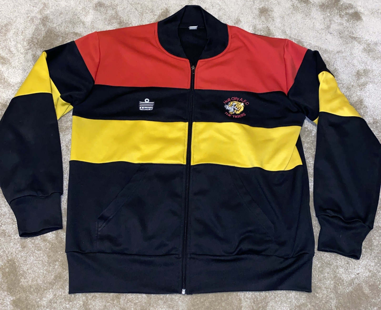 Hull City 1980’s Original Authentic Admiral Track Jacket, Rare. Men’s Size XL? ✅