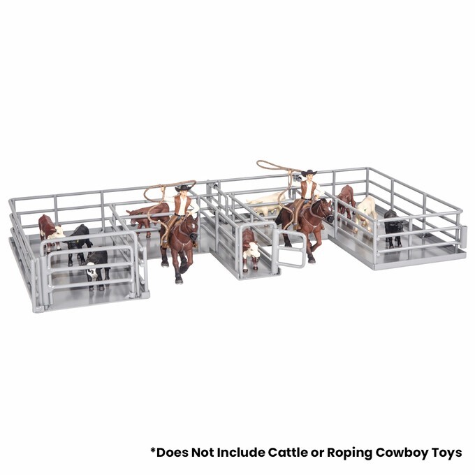 Little Buster Toys Roping Box, Goats, Calves, Cattle, Cowboy, 500232, 