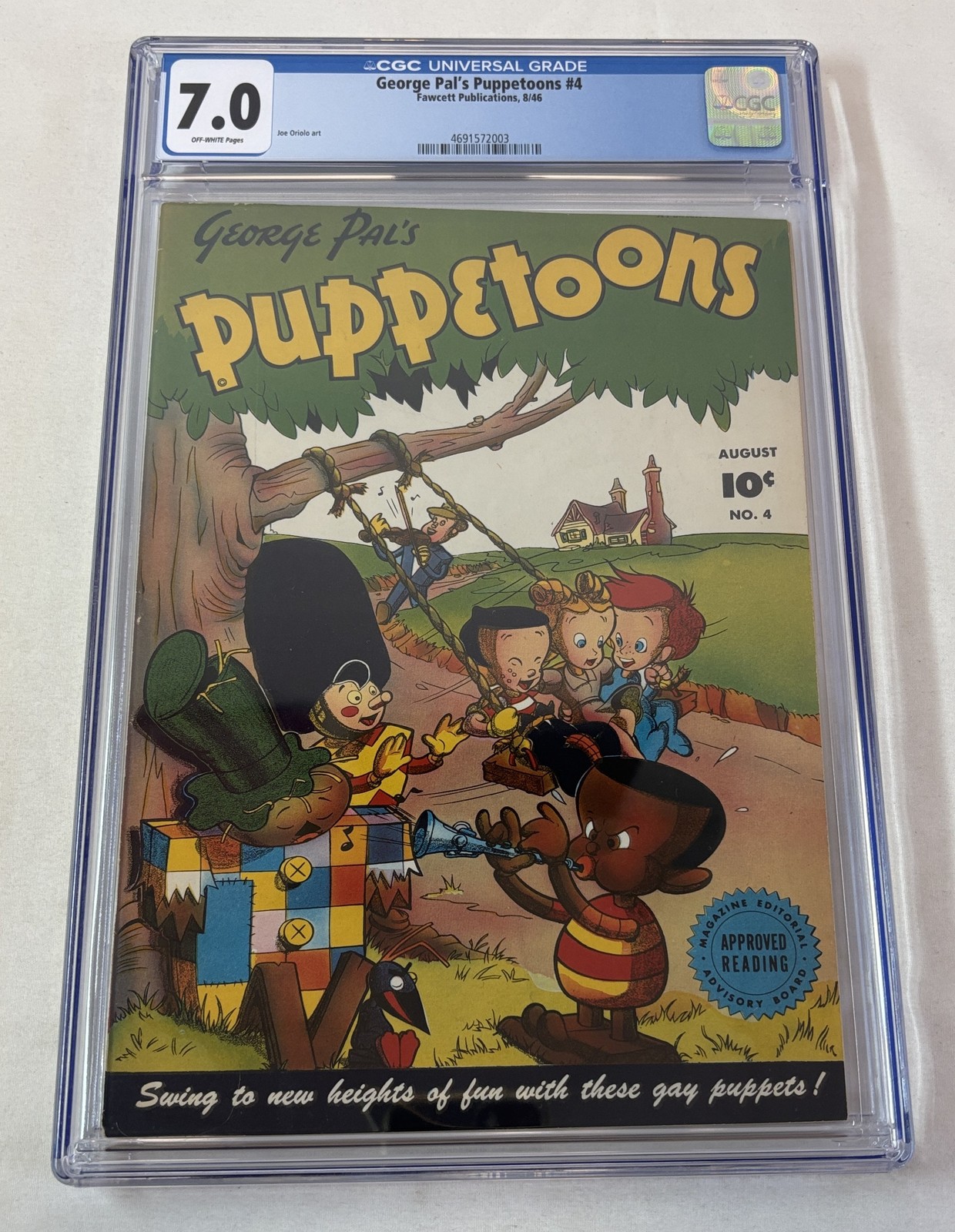 1946 Fawcett GEORGE PAL\'S PUPPETOONS #4 ~ CGC 7.0