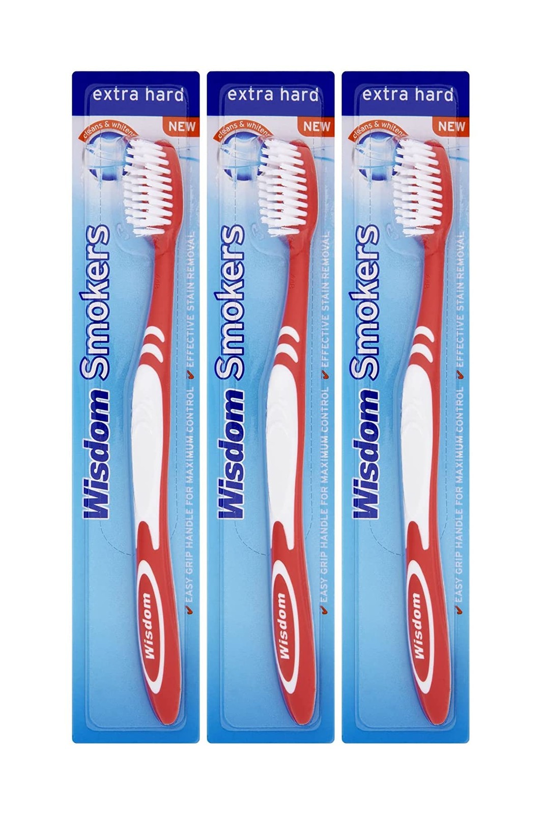 3X Wisdom Smokers Extra Hard Brush Toothbrush (Previously Addis) by Wisdom 3X Wisdom Smokers Extra Hard Brush Toothbrush (Previously Addis) by Wisdom