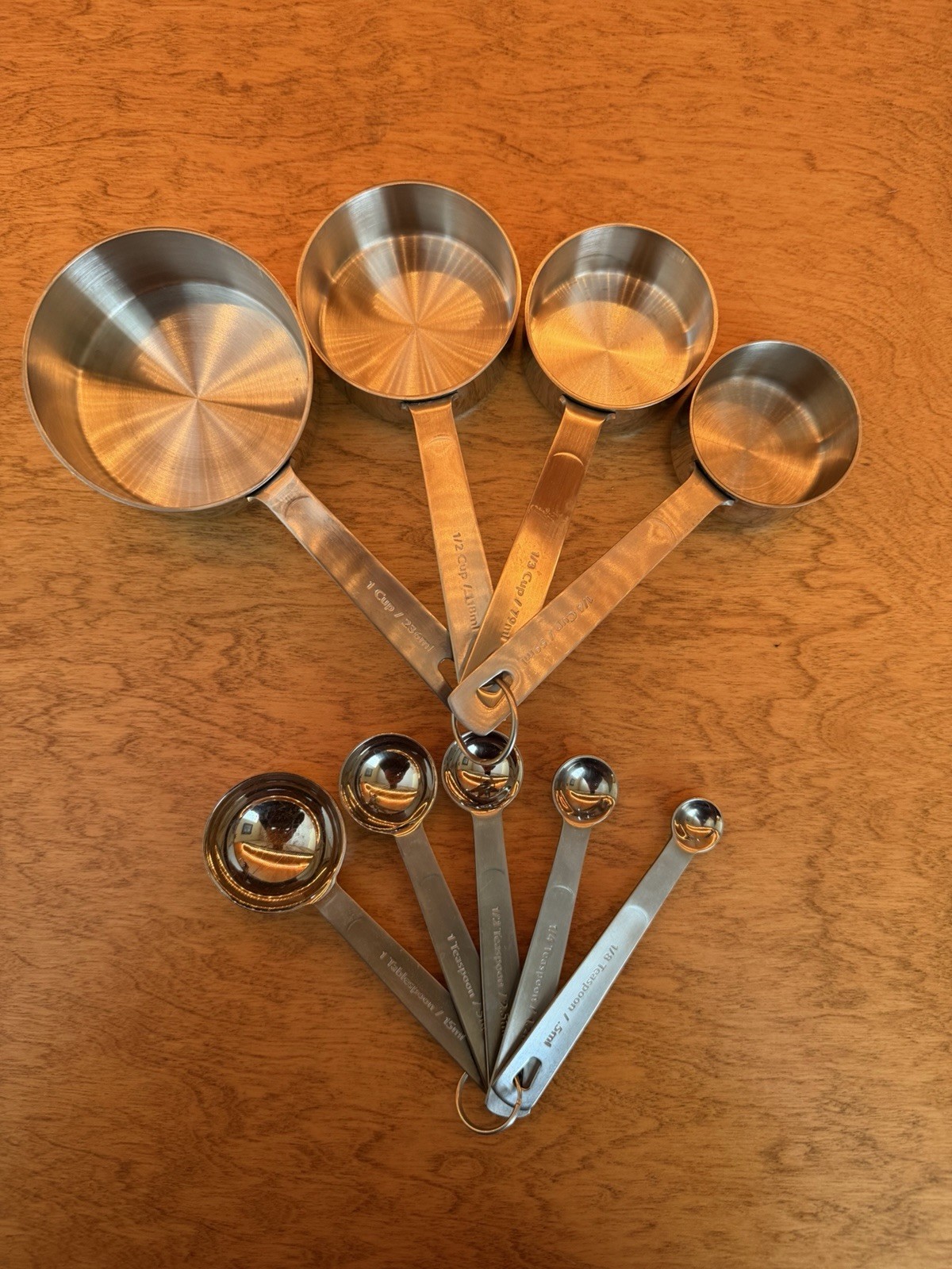 Williams-Sonoma Professional 18/10 Stainless Steel Measuring Cups / Spoons Set 9 Williams-Sonoma Professional 18/10 Stainless Steel Measuring Cups / Spoons Set 9