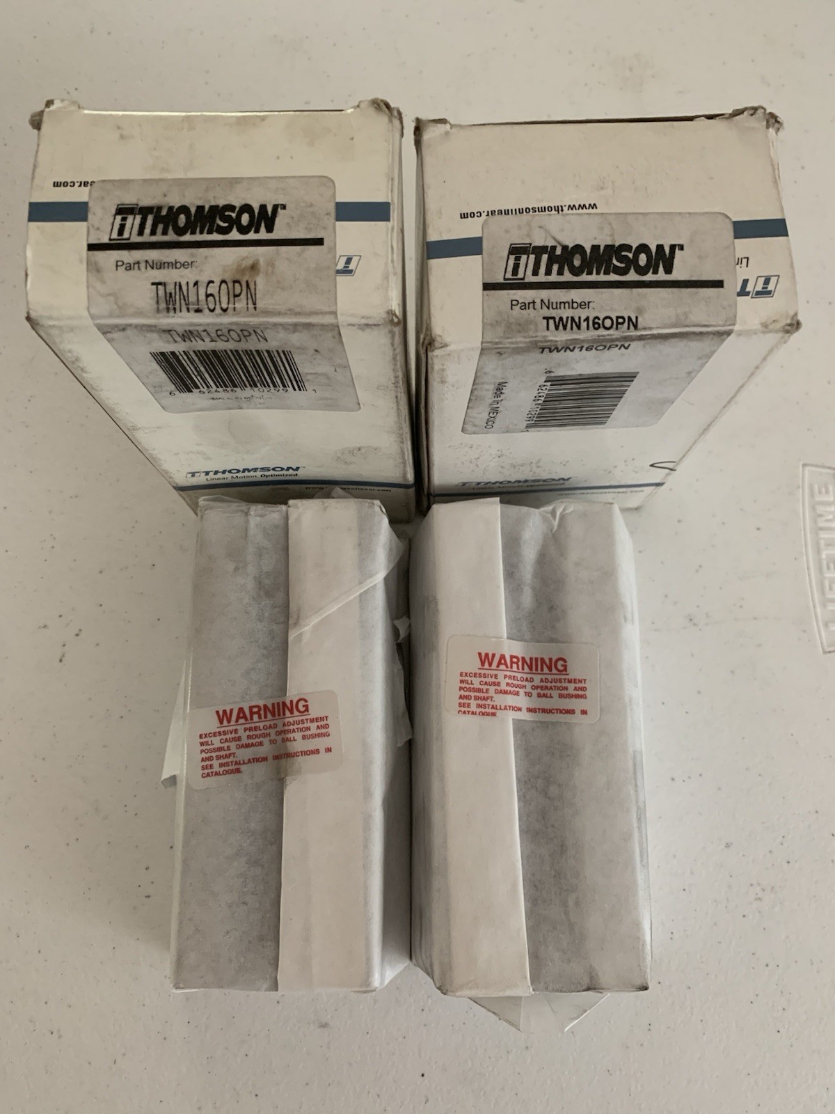 Thomson TWN160PN Pillow Block Bearing, Designed For 1”Linear Shafting,Self-Align