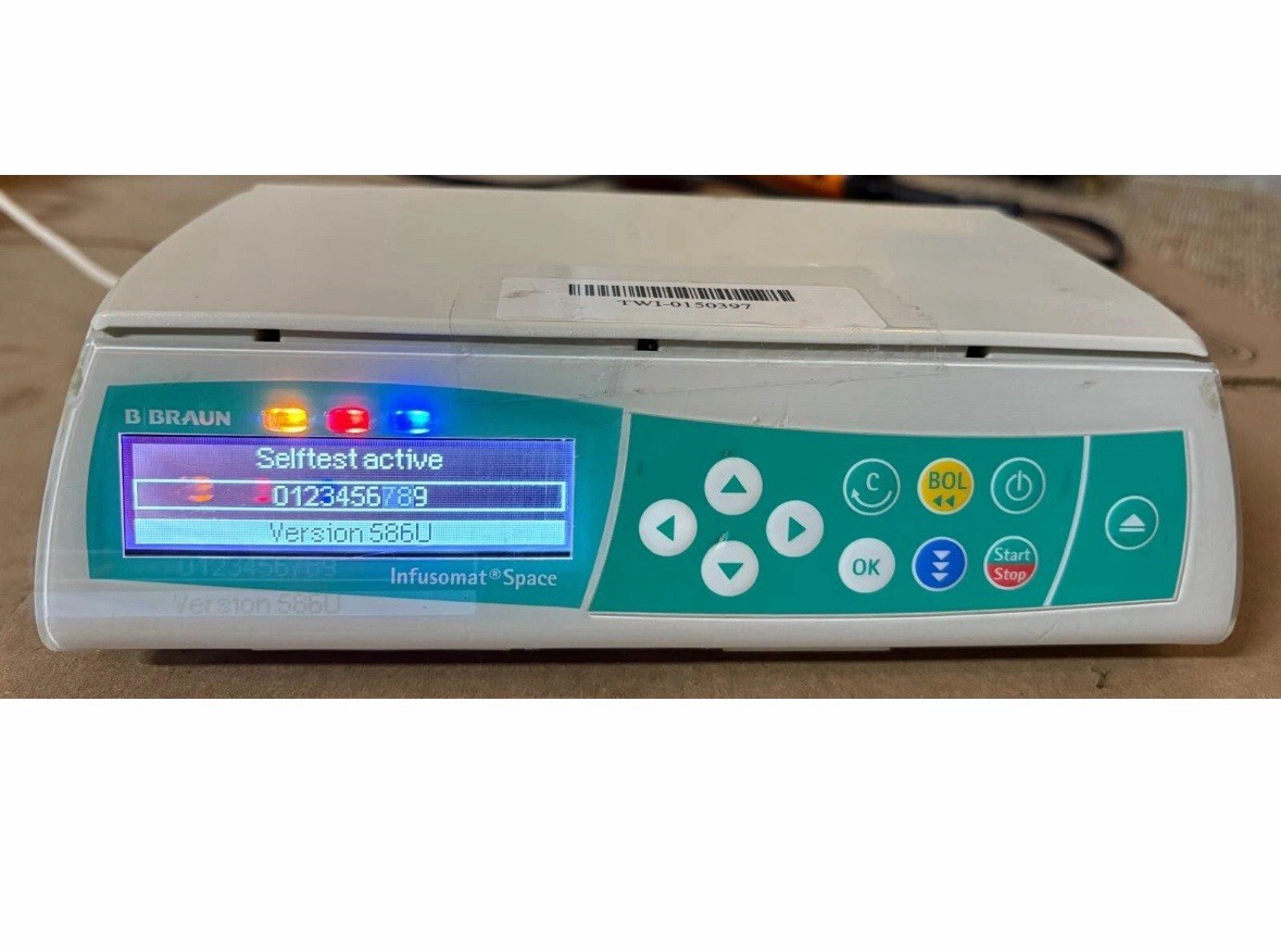B Braun Infusion With Pole Clamp ￼and Power Supply WiFi Battery