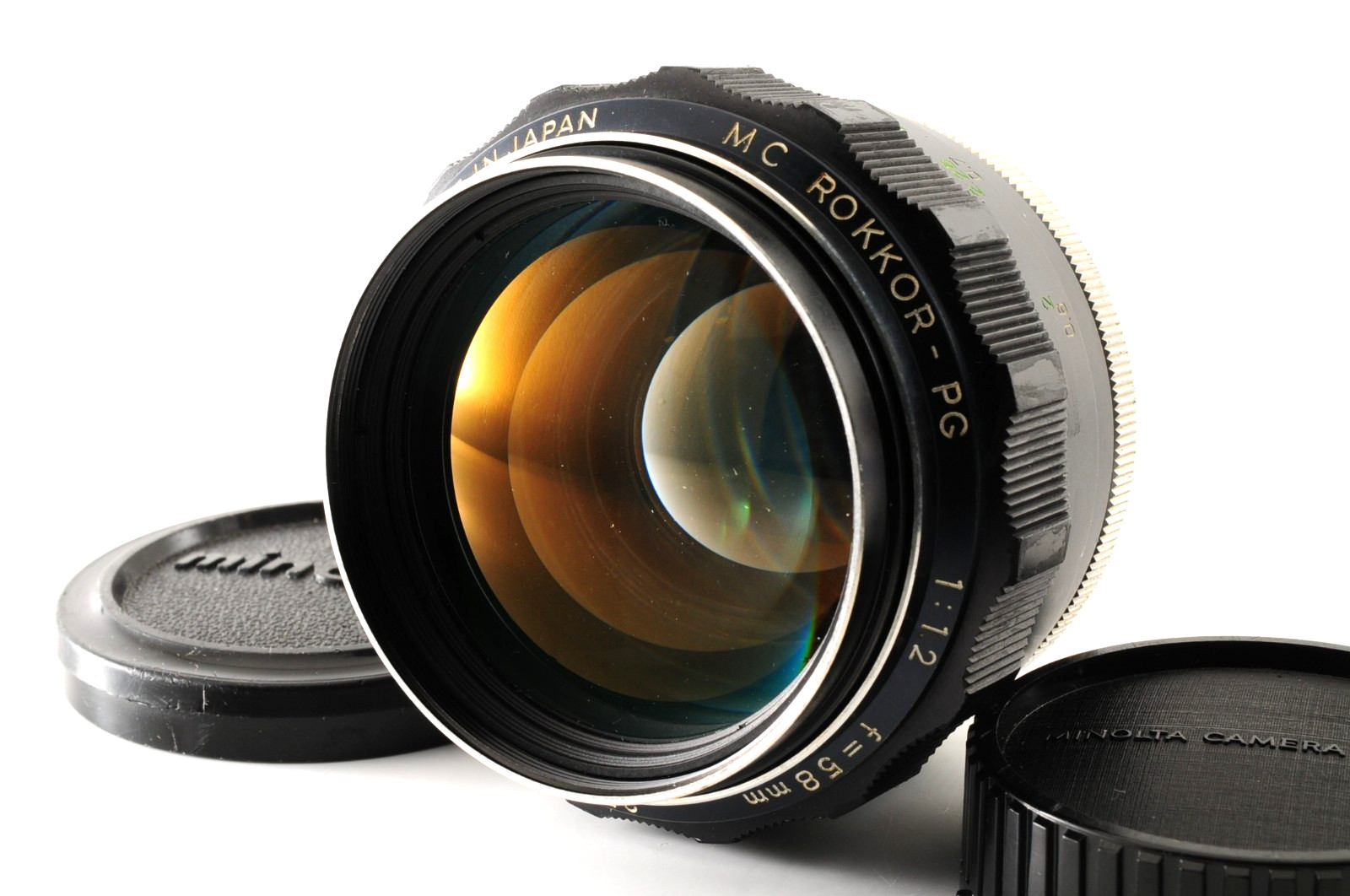 [ Exc+5 ] Minolta MC ROKKOR-PG 58mm F1.2 Prime Hawk Eye MF Standard  Lens JAPAN